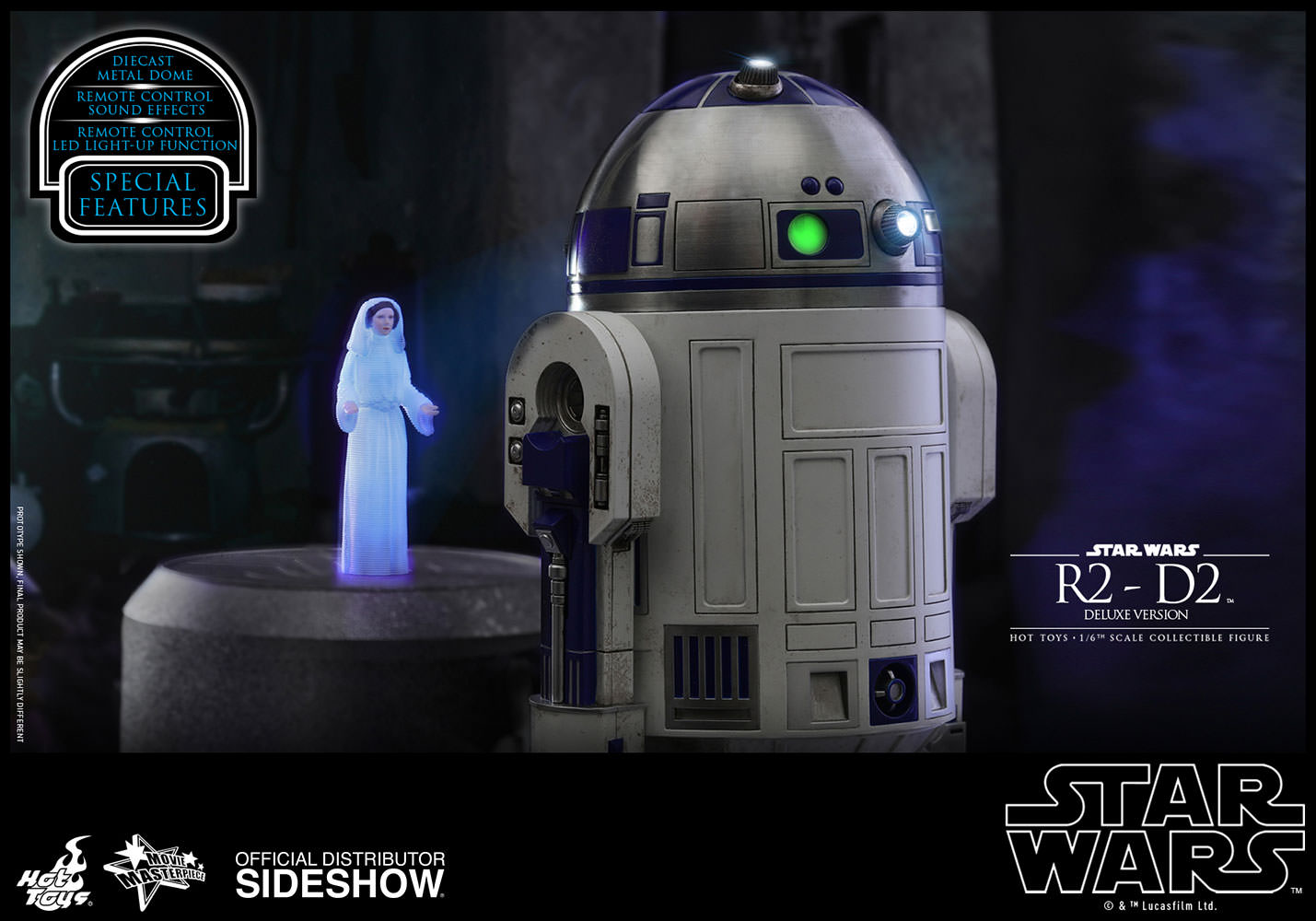 R2-D2 Deluxe Version  Sixth Scale Figure by Hot Toys Movie Masterpiece Series 