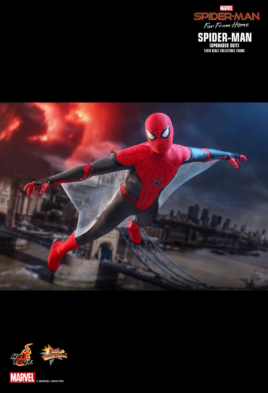 Spider-Man (Upgraded Suit)  Sixth Scale Figure by Hot Toys  Movie Masterpiece Series - Spider-Man: Far From Home