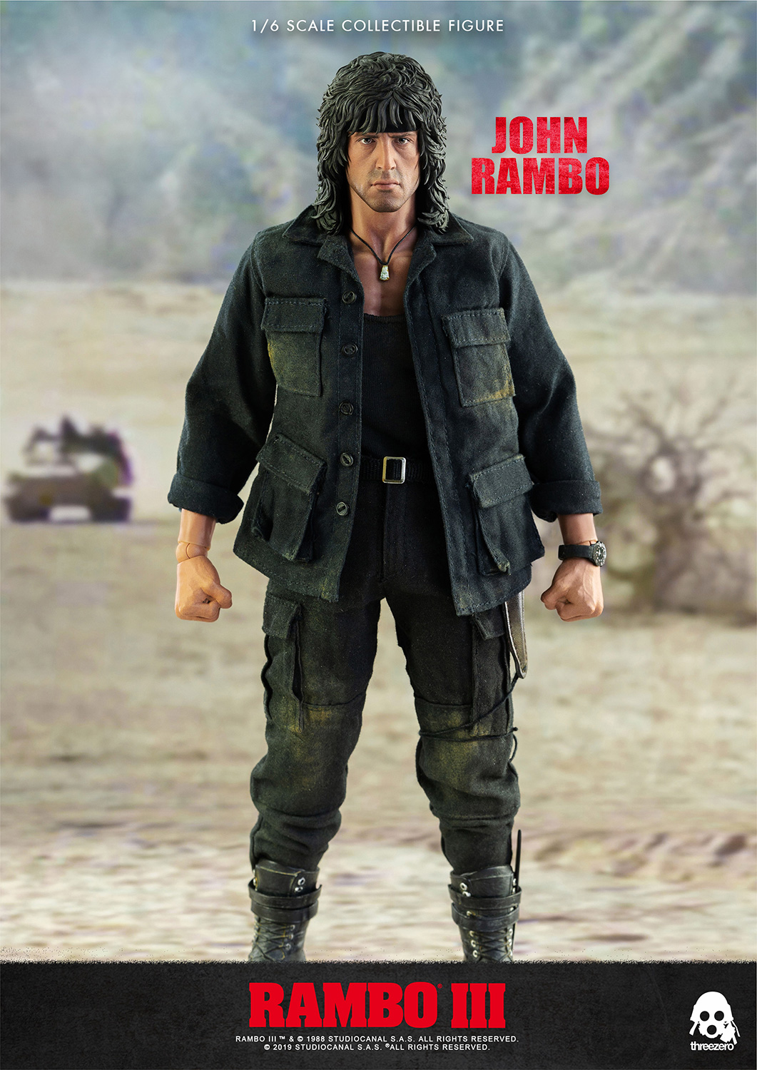 John Rambo - Rambo III - Sixth Scale Figure by Threezero